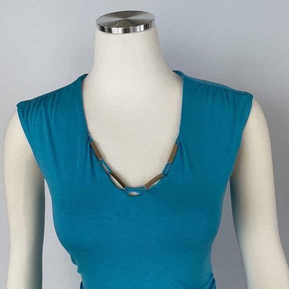 NWT WHBM Bar Hardware Sleeveless Top Size X Small - Picture 11 of 16